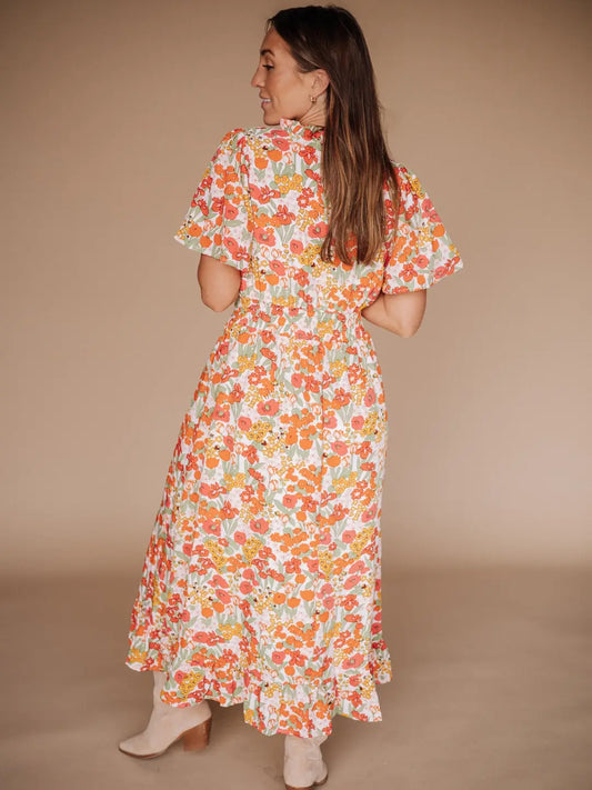 Gabby Maxi Dress in Red