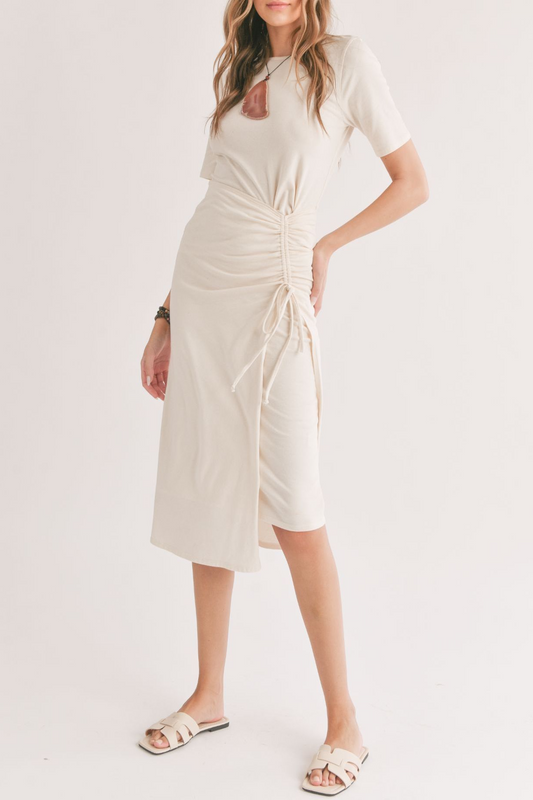 KNIT MIDI DRESS