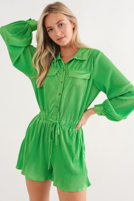 Accordion Pleat Romper