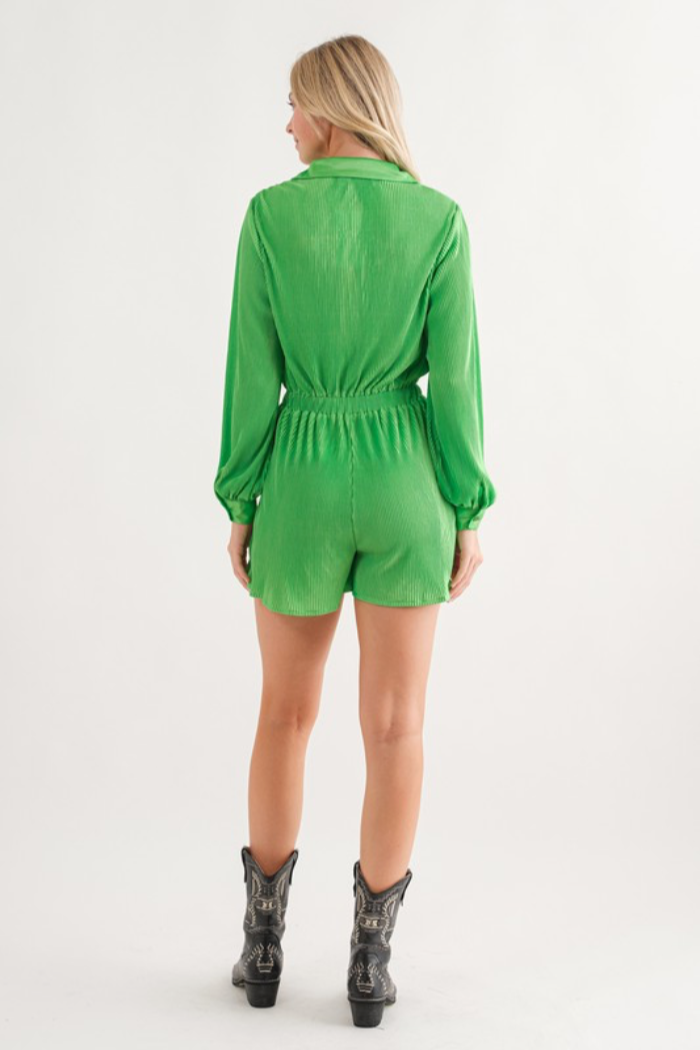 Accordion Pleat Romper