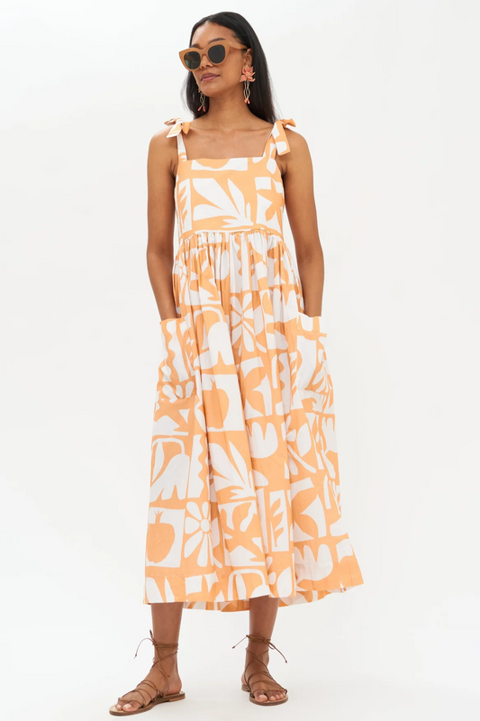 Tie Strap Pocket Dress