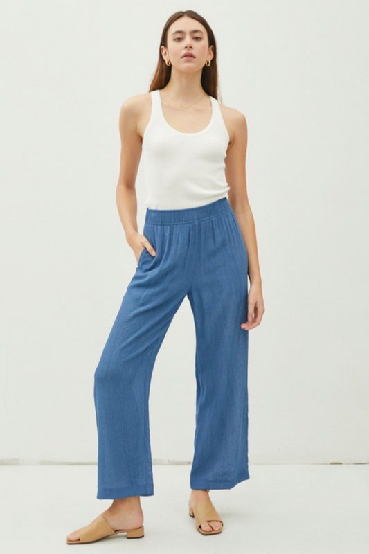 Lightweight Wide Leg Pants