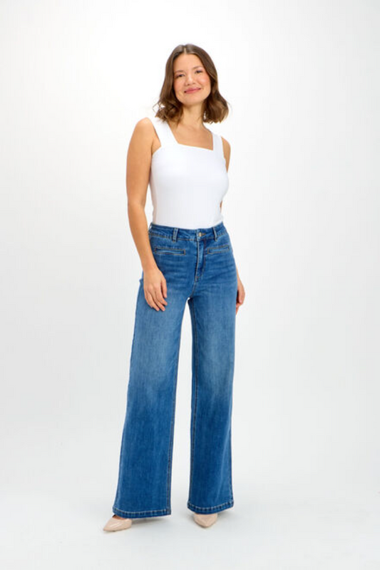 High Waist Wide Leg Jean