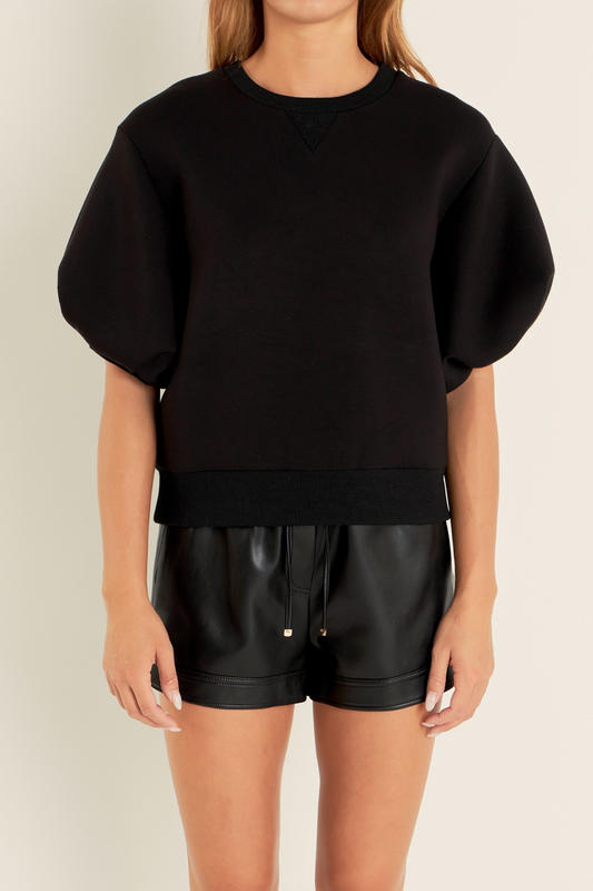 SS Puff Slv Top