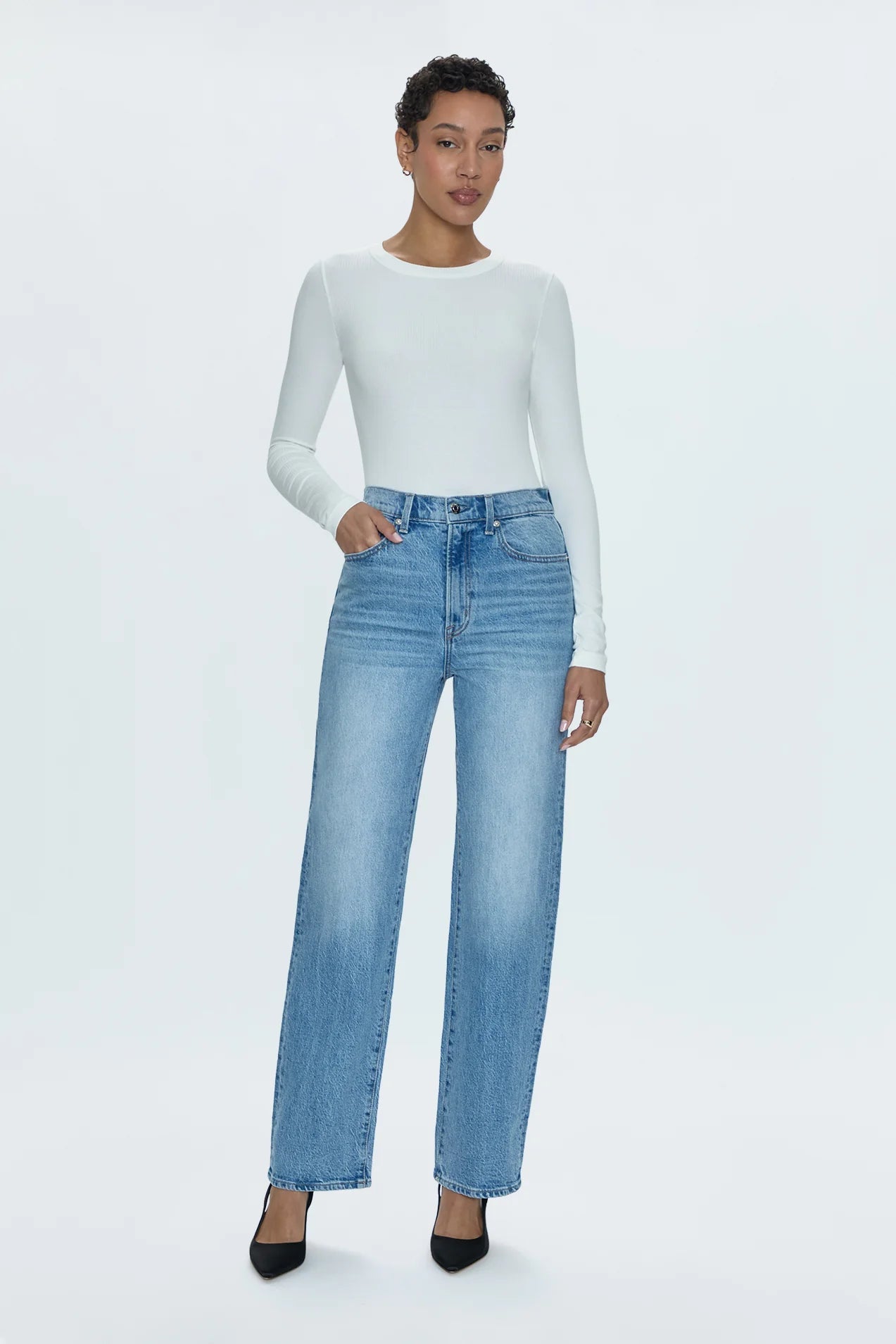 Cassie Super High Rise Straight - Fonda