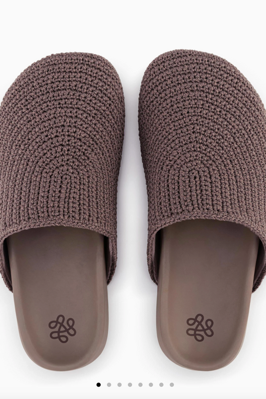 Bolinas Crocheted Clogs - Mushroom