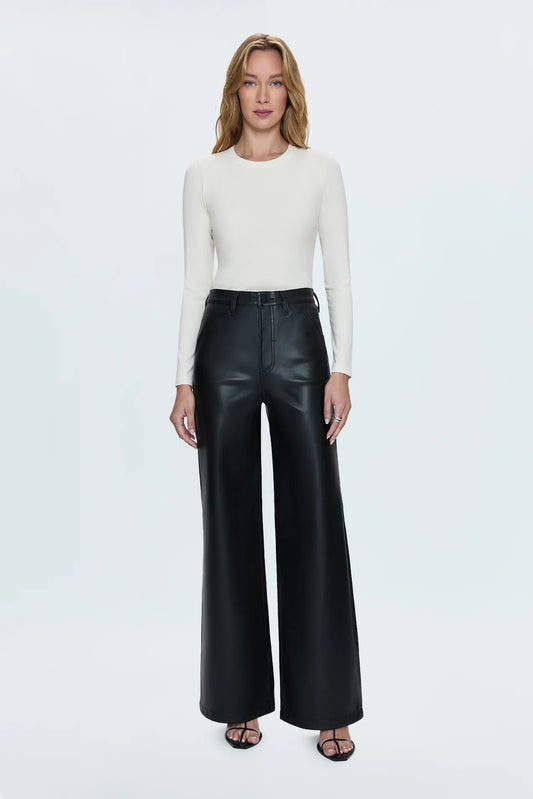 Lana High Rise Ultra Wide Leather Pant