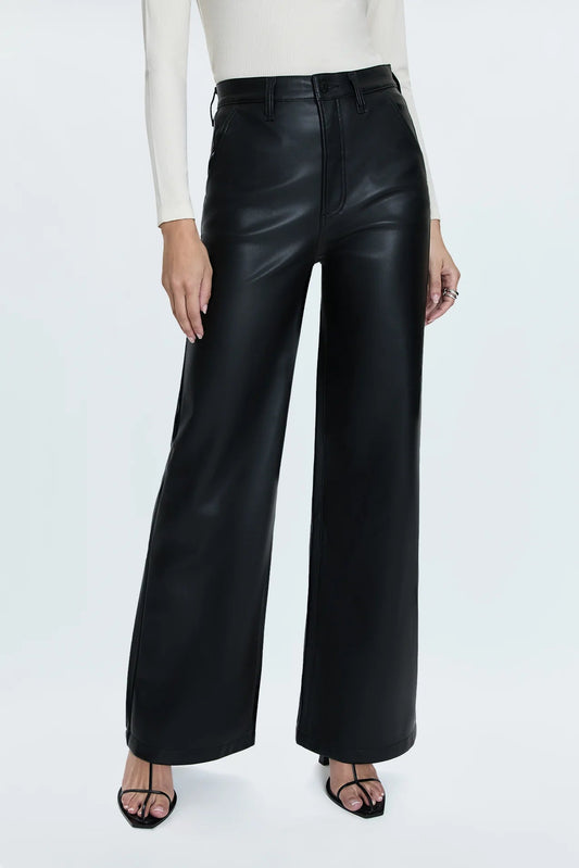 Lana High Rise Ultra Wide Leather Pant