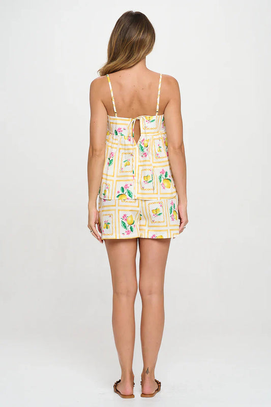 Santorini Citrus Shorts