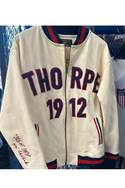 Jim Thorpe 1912 Olympics Vintage Zip-Up Sweatshirt