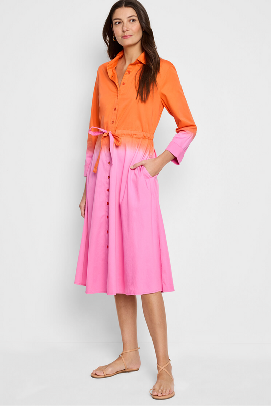 Ombre Ayla Dress - Pink Multi
