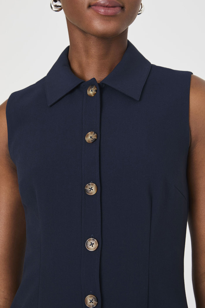 Azra Twill Button Dress