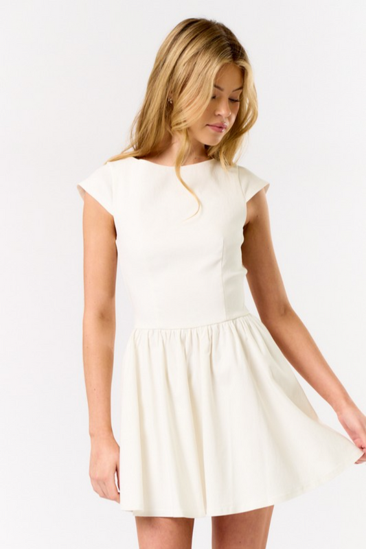 Cap Sleeve Mini Dress