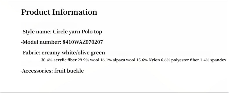 Alpaca Wool Polo Sweater