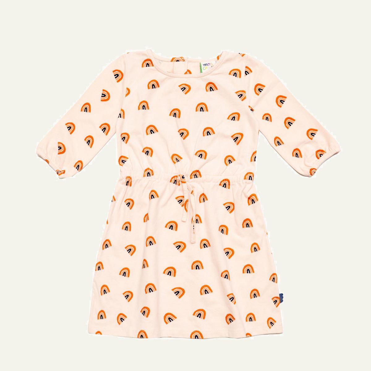 Rainbow Kid Dress - Soft Pink/multi