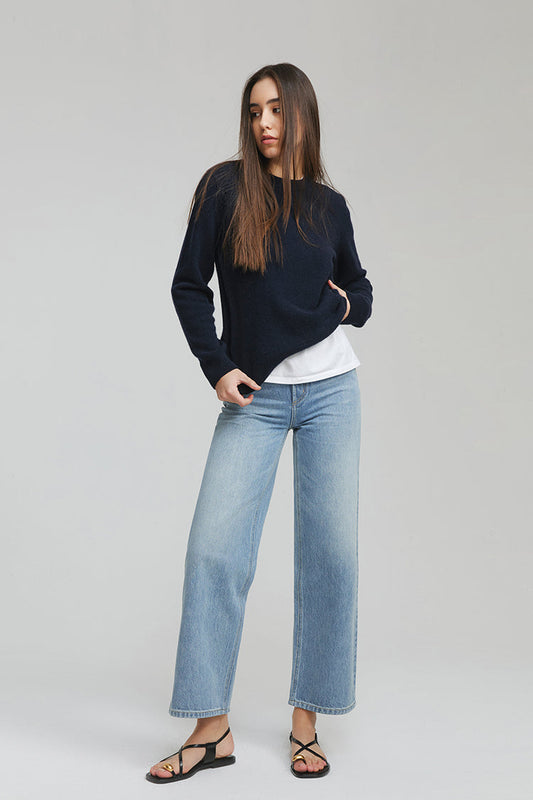 The Cityer Crop Wide Jeans HJ009