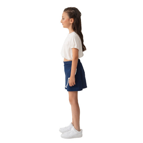 Piccola Ludo - Blue Scallop Skirt