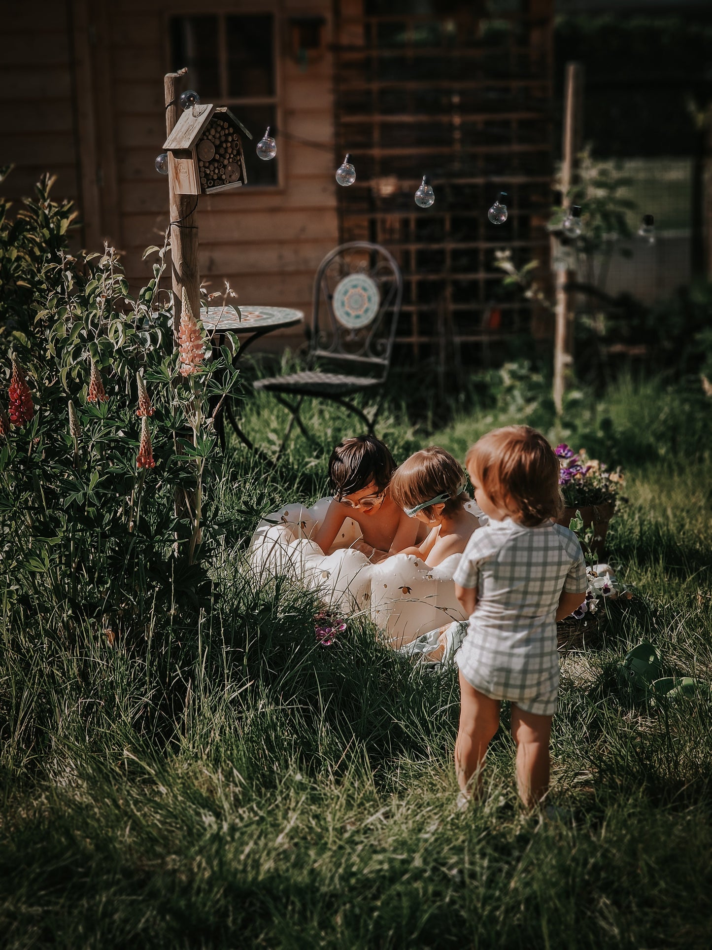Short Sleeve Rashguard Swimsuit | UPF + Recycled - Fern Plaid