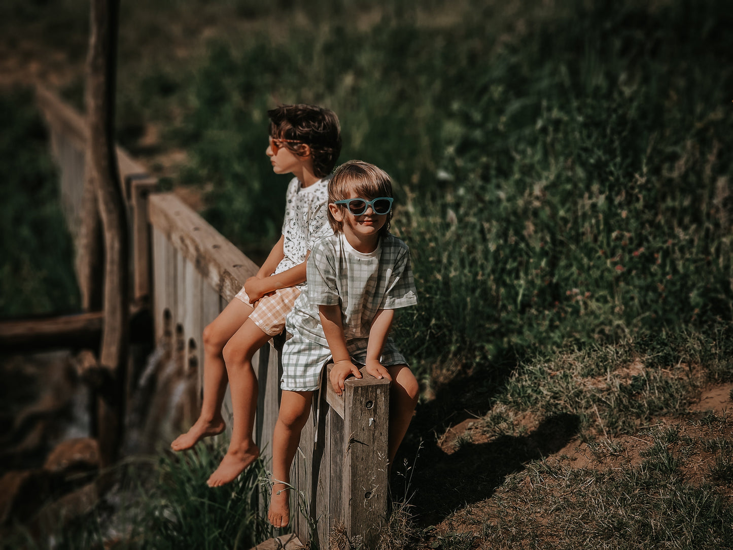 Swim Trunks | UPF + Recycled - Buckwheat Plaid