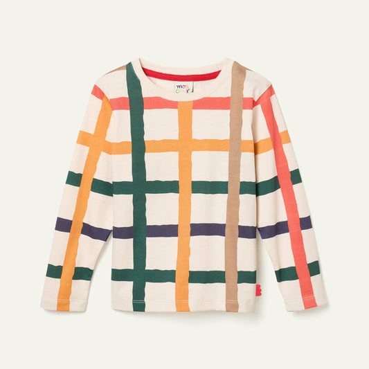 Recycled  Cotton Warm Grid T-Shirt