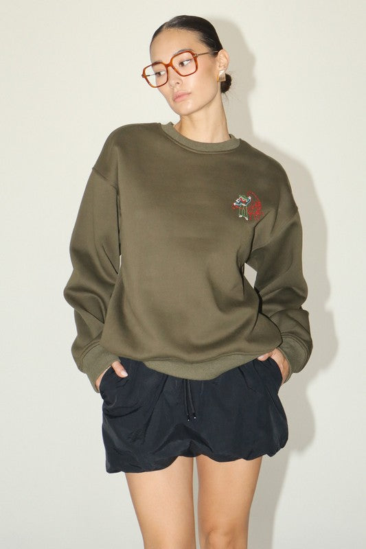 Cowgirl Rodeo Embroidered Sweatshirt