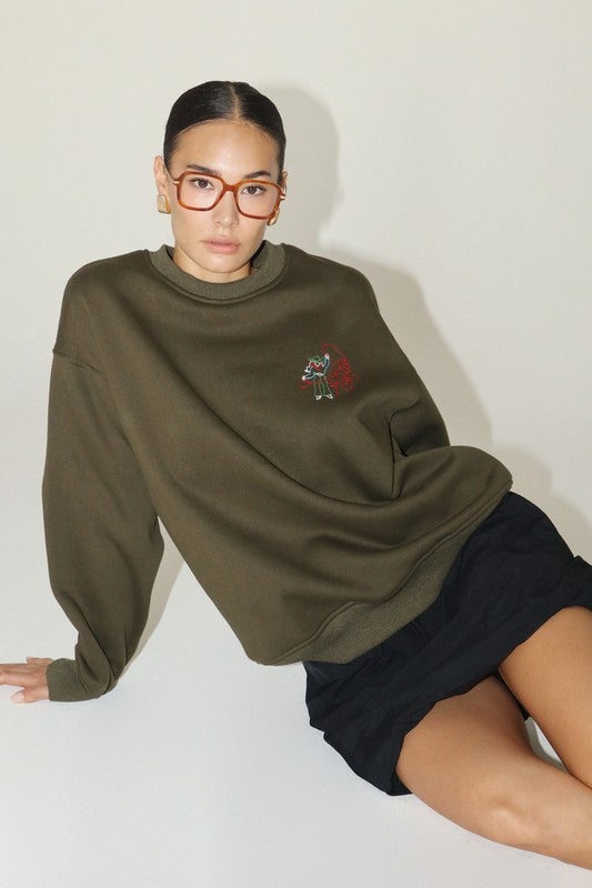 Cowgirl Rodeo Embroidered Sweatshirt