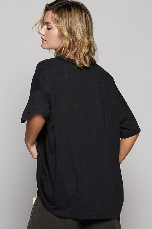 V-Neck Half Sleeve T-Shirt