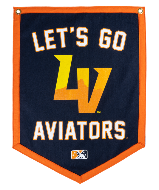 Let's Go Aviators Camp Flag • MiLB x Oxford Pennant