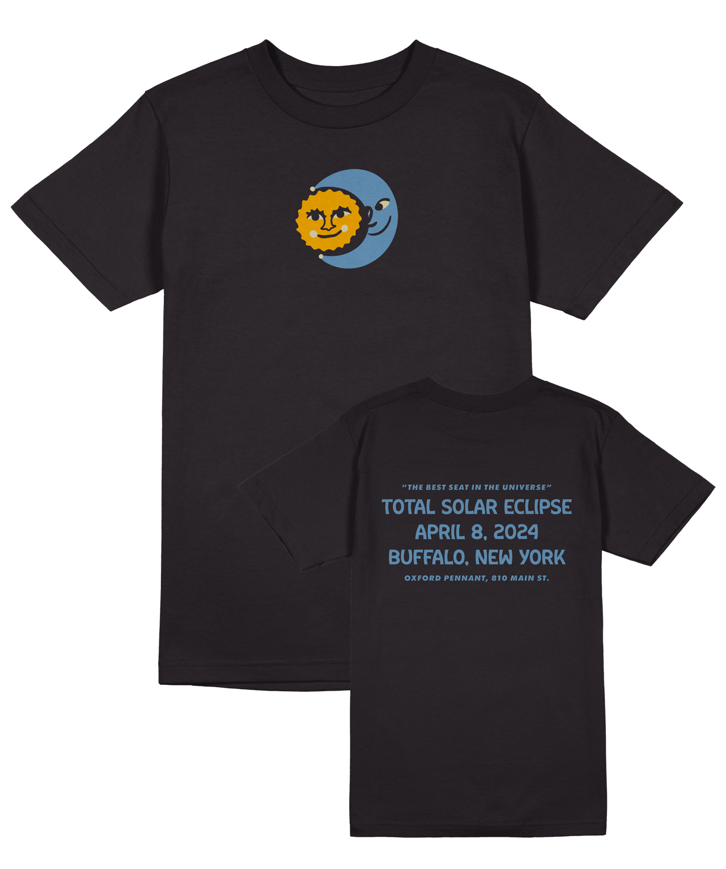 Sun & Moon Total Solar Eclipse Adult Tee