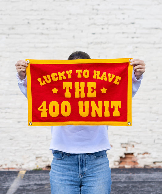 Lucky To Have The 400 Unit Camp Flag • Jason Isbell x Oxford Pennant