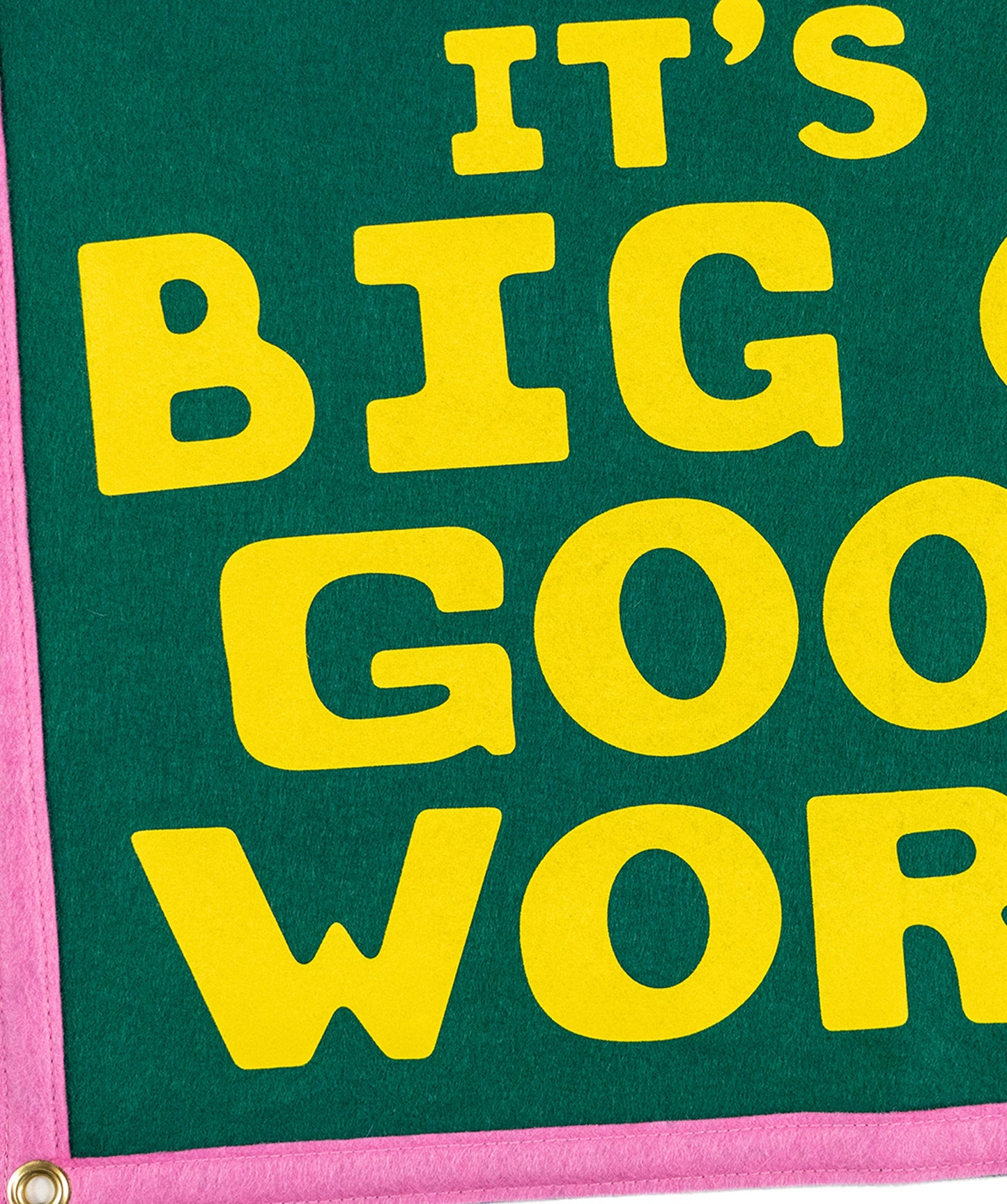 It's A Big Old Goofy World Camp Flag • John Prine x Oxford Pennant