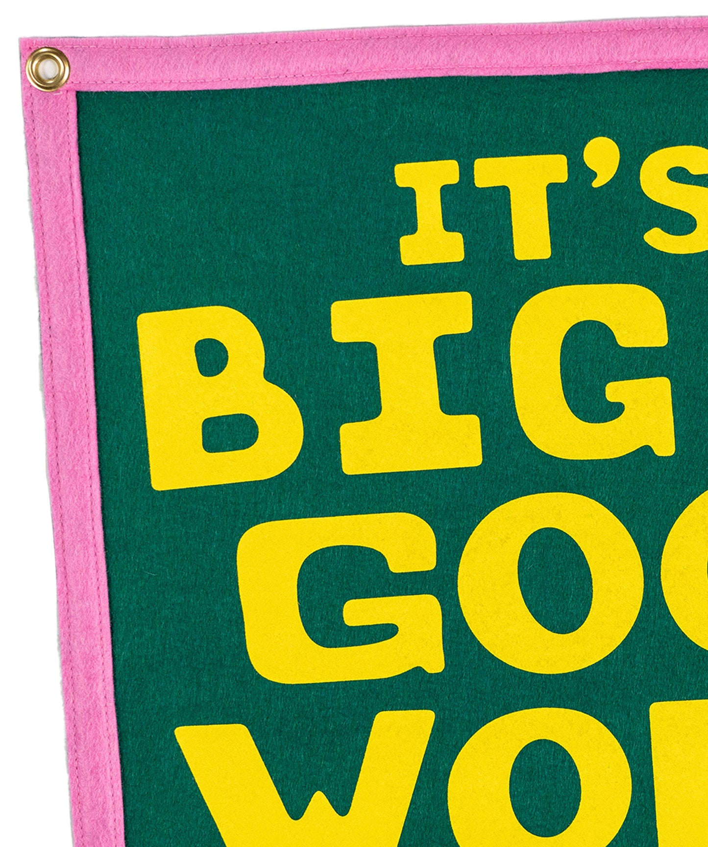 It's A Big Old Goofy World Camp Flag • John Prine x Oxford Pennant