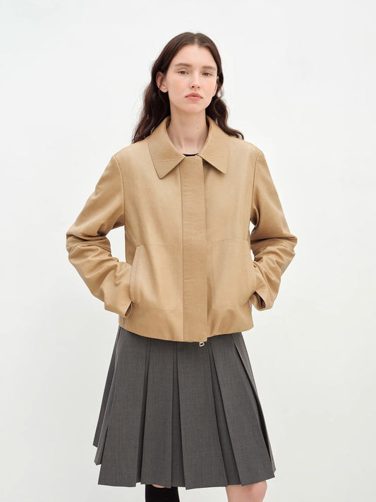 Miss Svenn Short Jacket Leather Coat Women