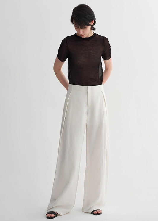 Summer Mulberry Silk Linen Pants