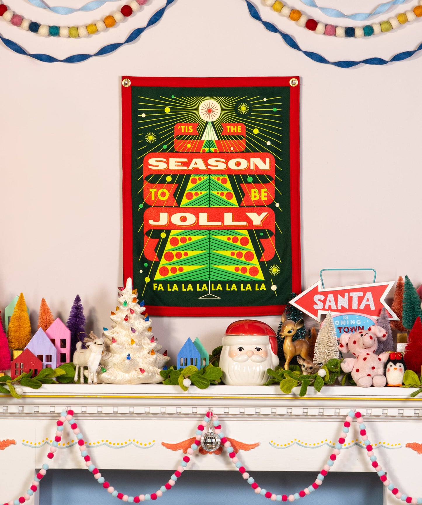 'Tis the Season To Be Jolly Camp Flag • Invisible Creature x Oxford Pennant