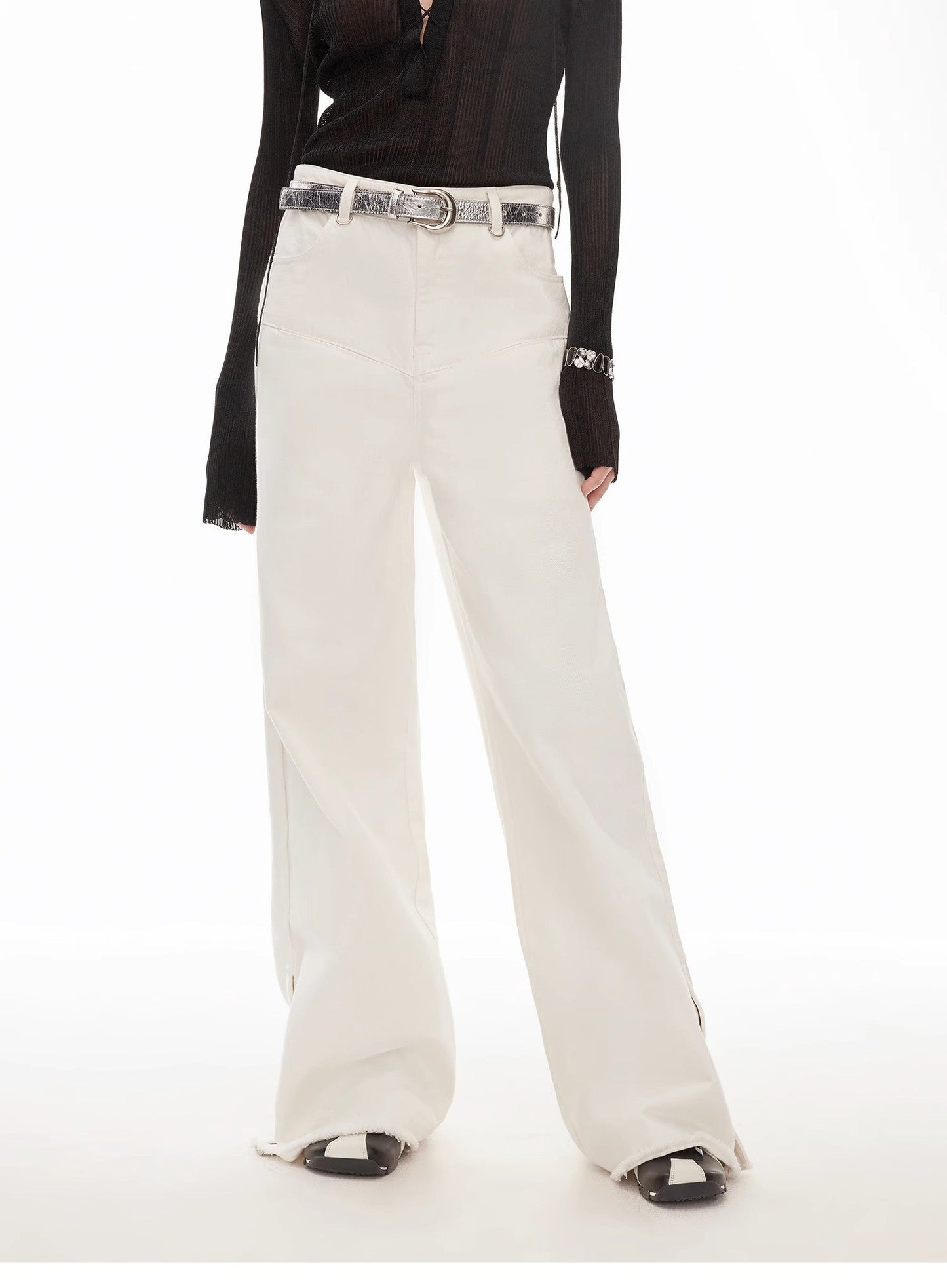 Vintage Style Denim Pants