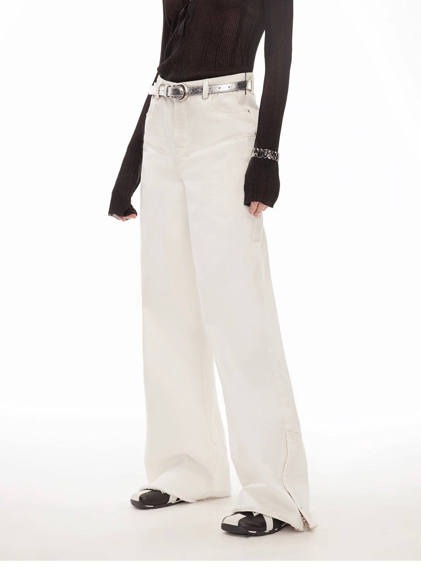 Vintage Style Denim Pants