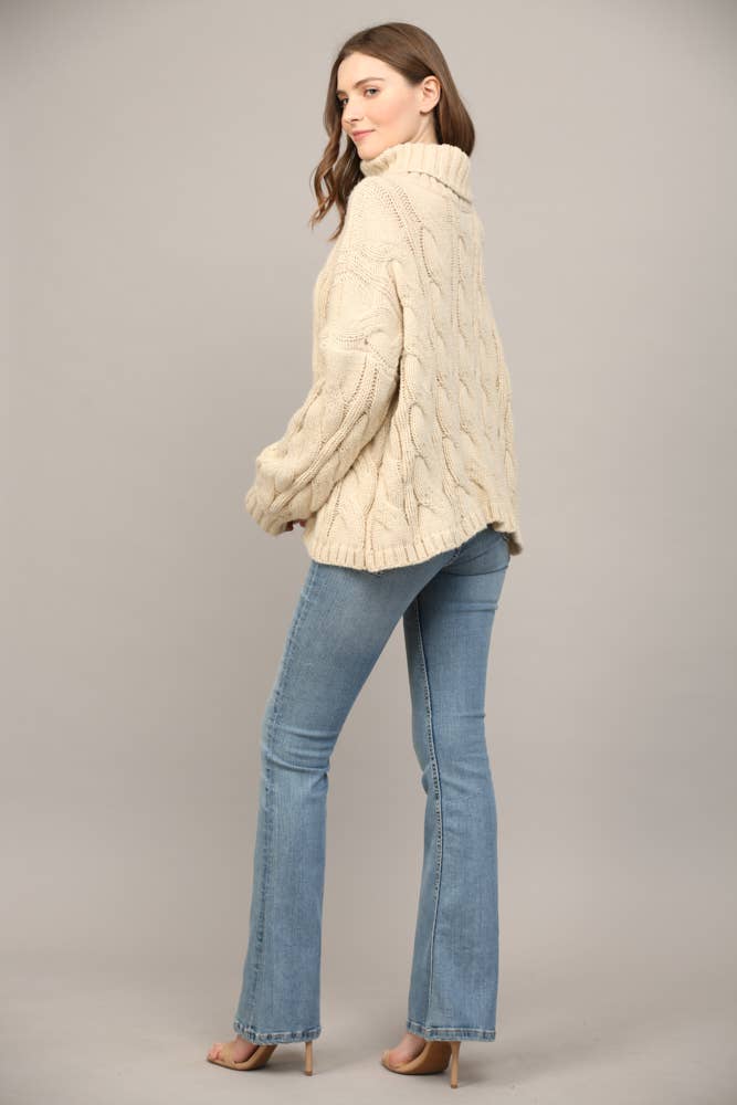 Cable Knit Turtleneck