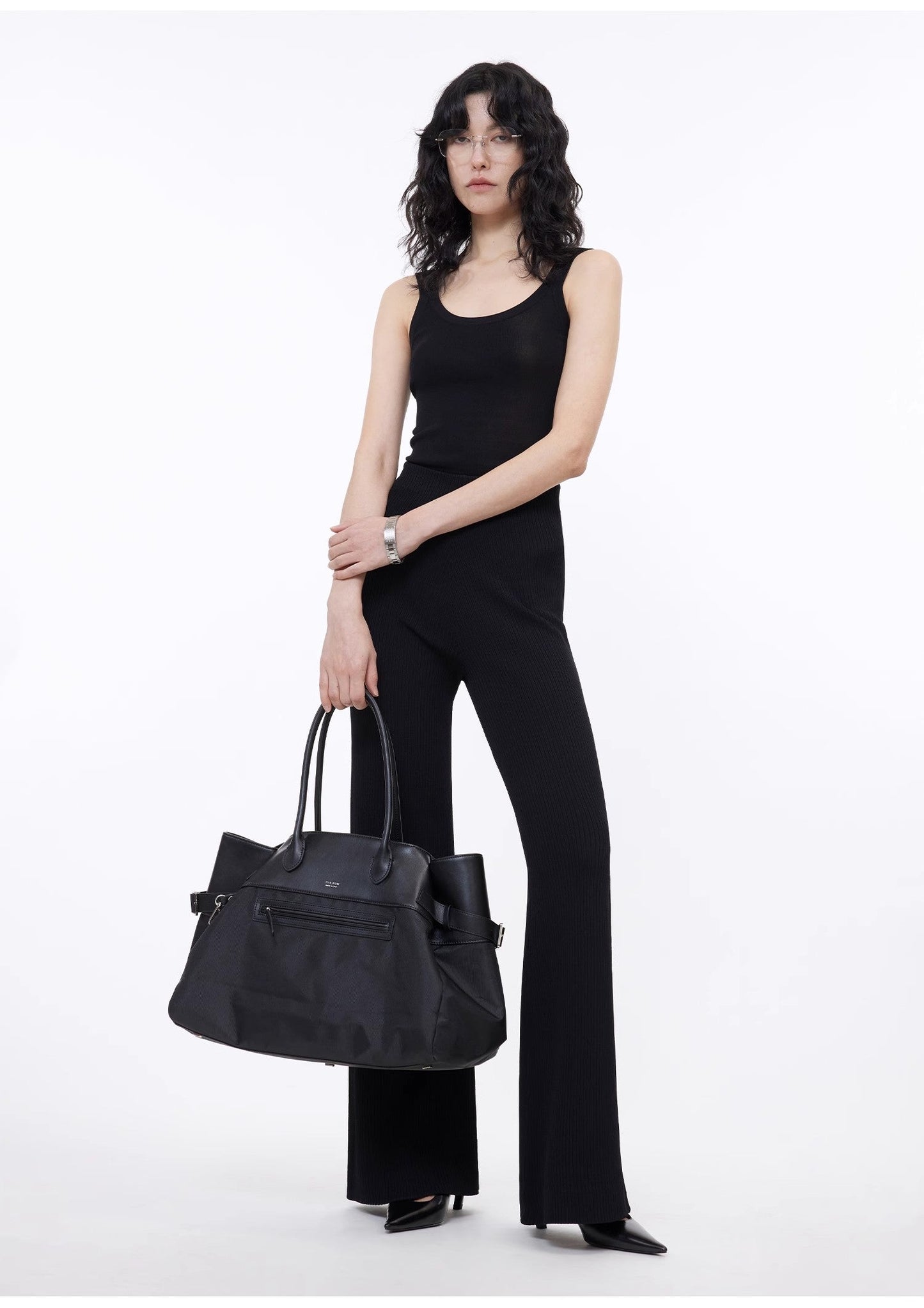 Knitted Bootcut Trousers