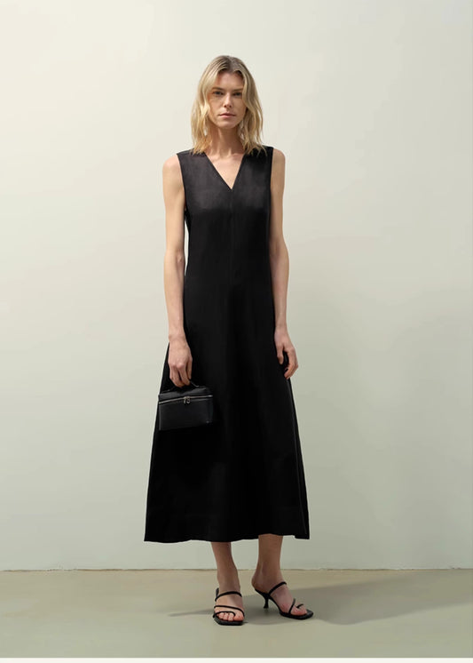 Linen Textured Anti-Wrinkle Dress