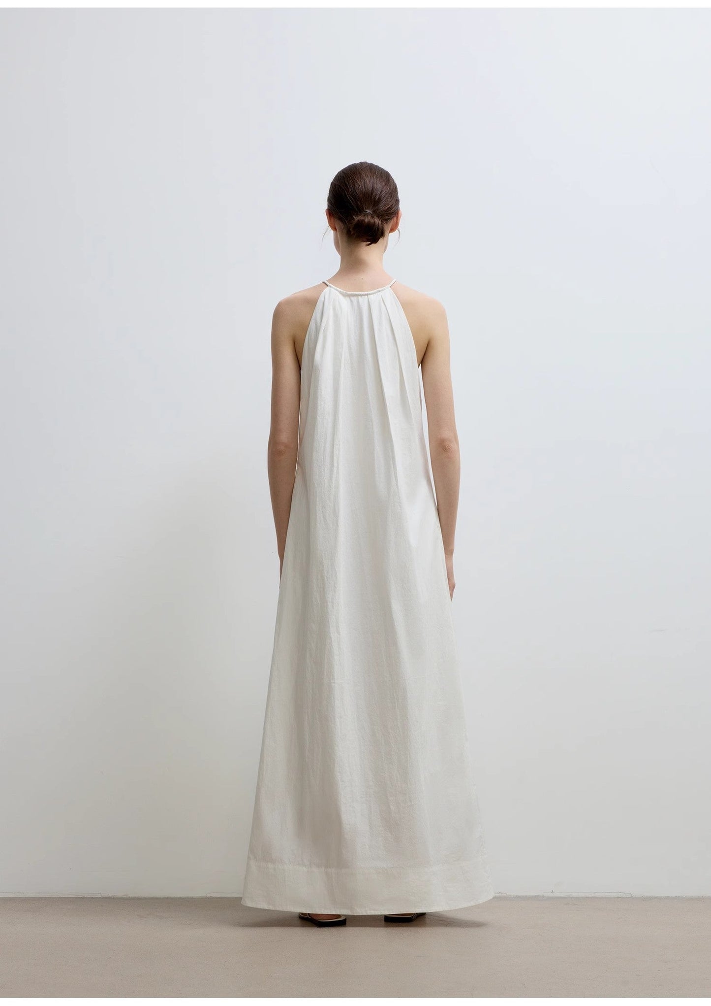 Minimalist Rule Halter Neck Dress