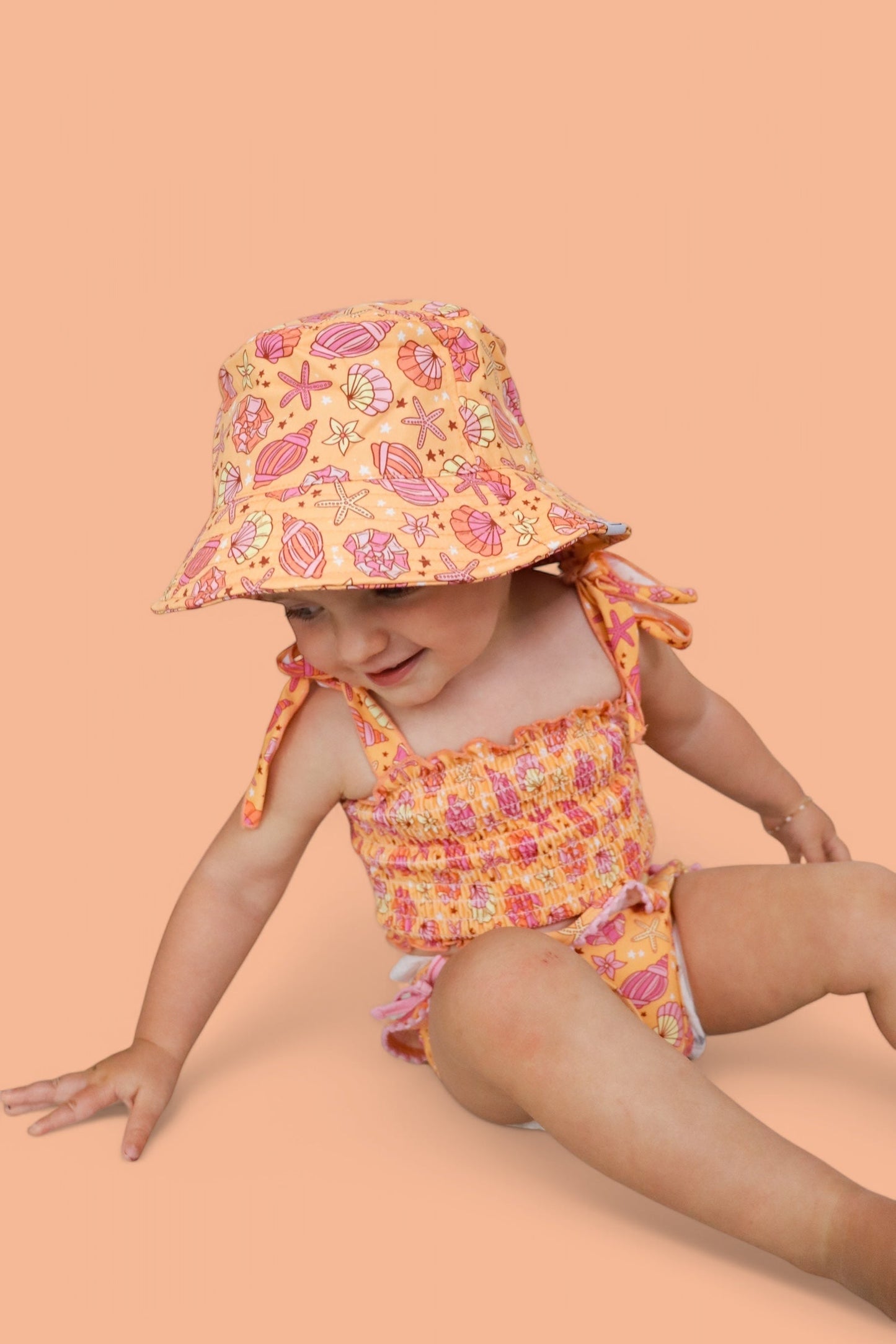 SHELLO SUMMER DREAM SMOCKED TANKINI TWO PIECE SWIM SUIT