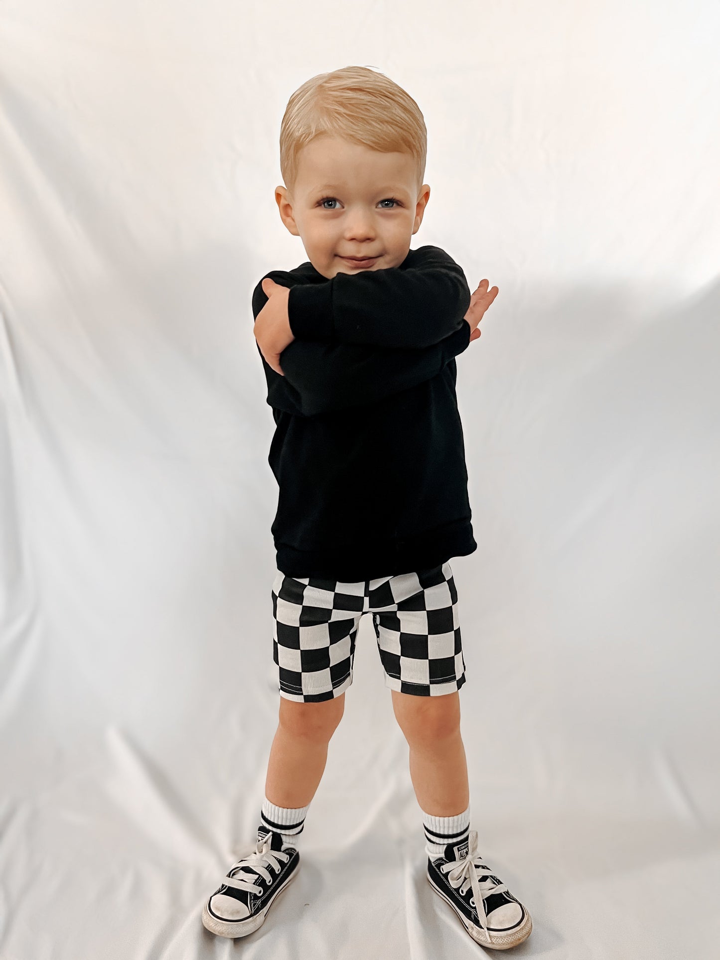 CHECKERED • BIKE SHORTS