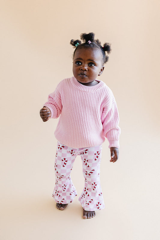 Chunky Knit Sweater | Pink