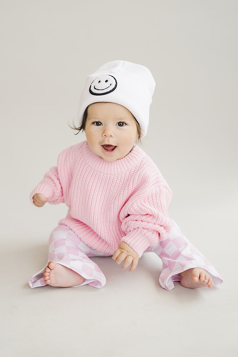 Chunky Knit Sweater | Pink