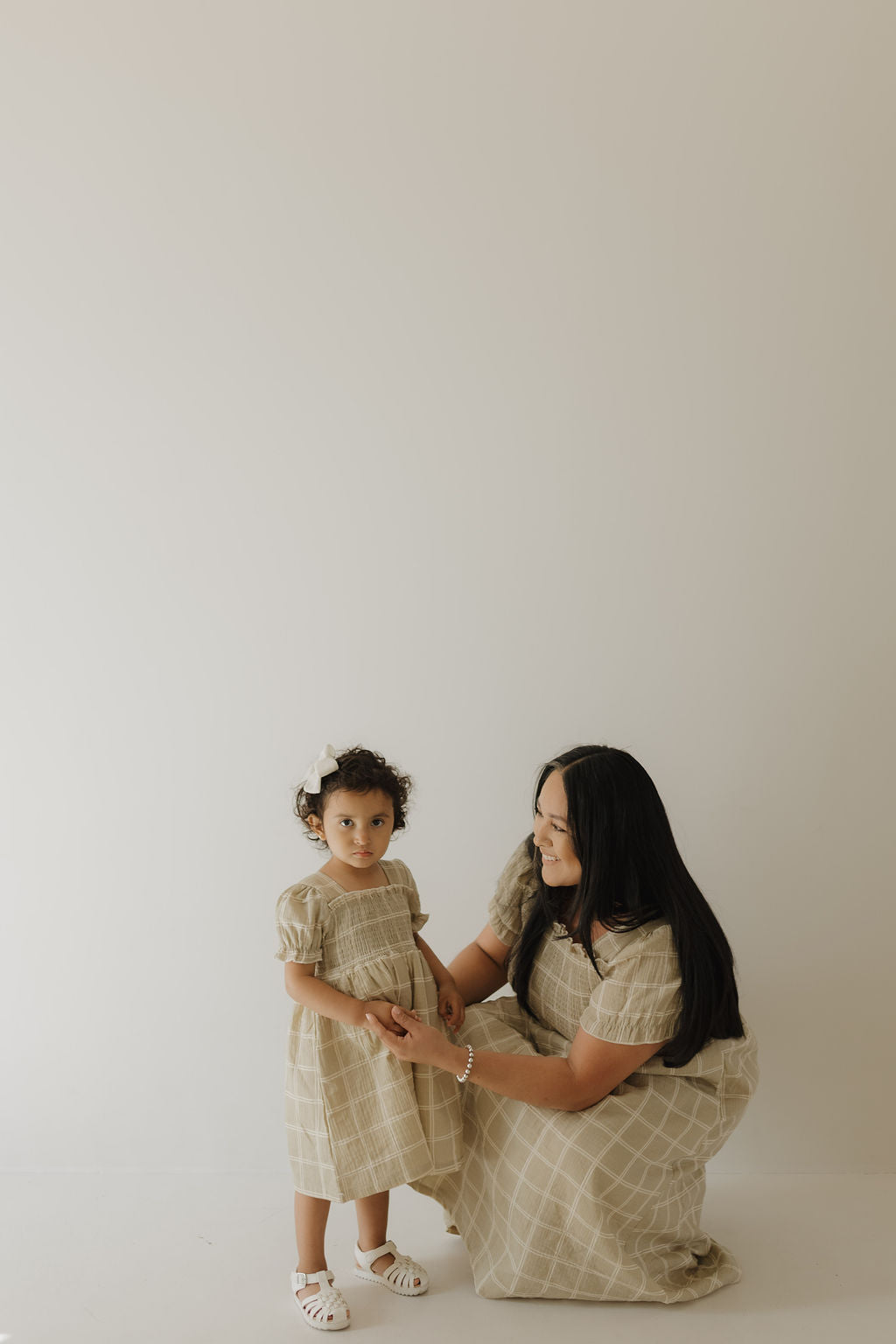 Toddler Muslin Dress | Linen Grid