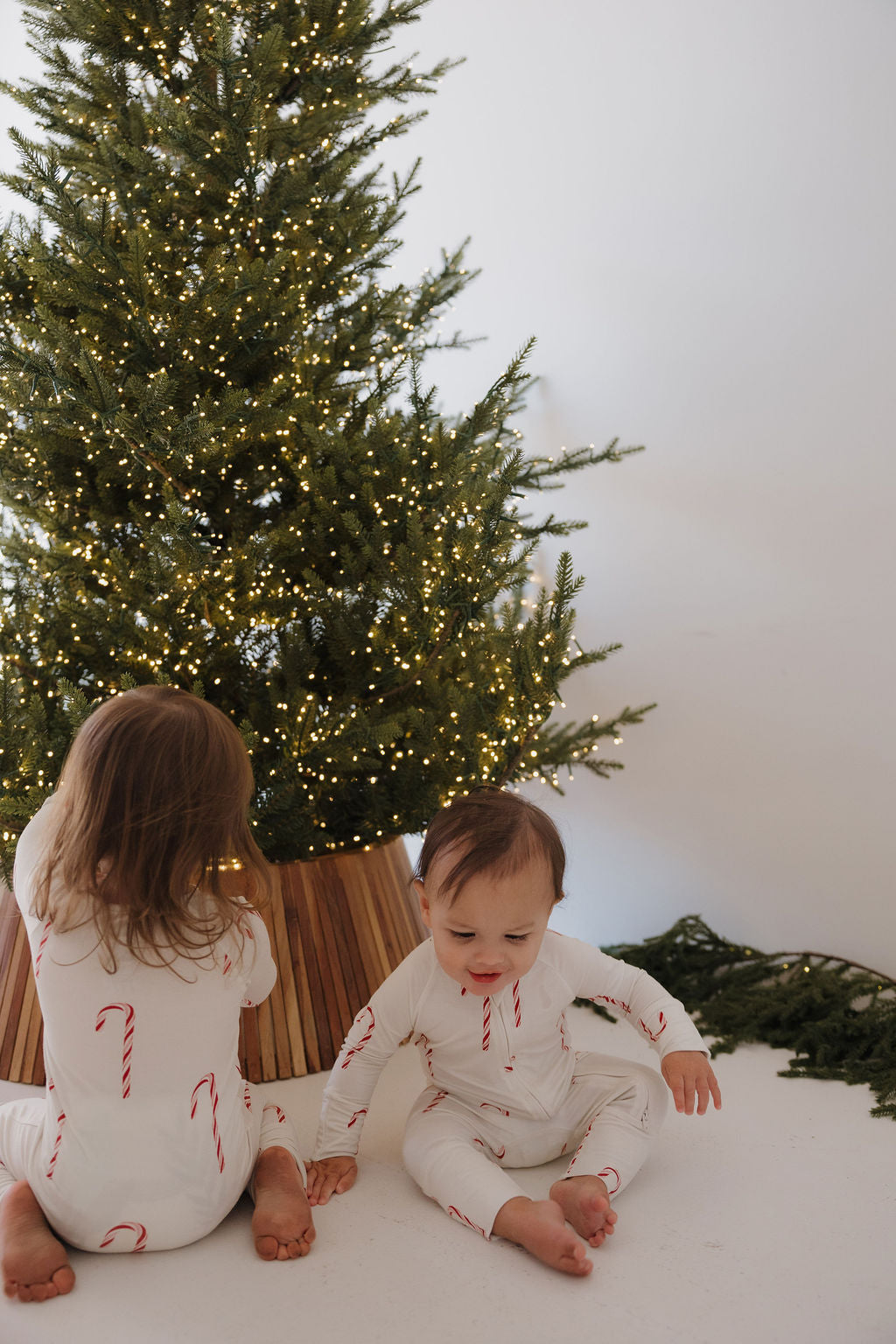 Bamboo Zip Pajamas | Candy Cane