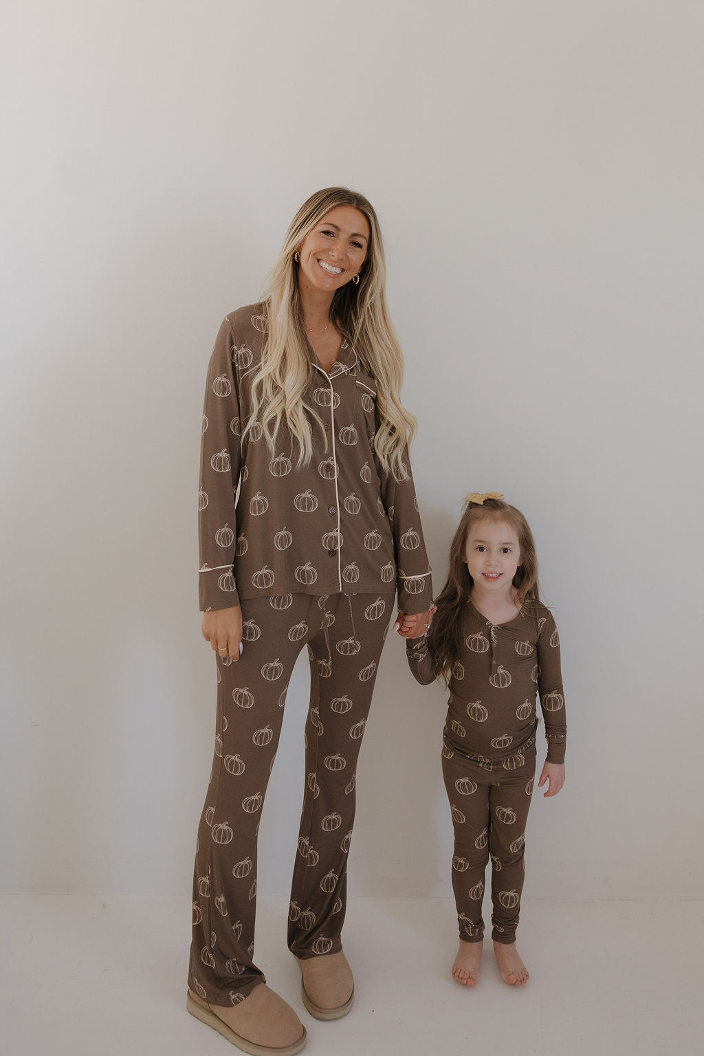 Bamboo Two Piece Pajamas | Brown Pumpkin