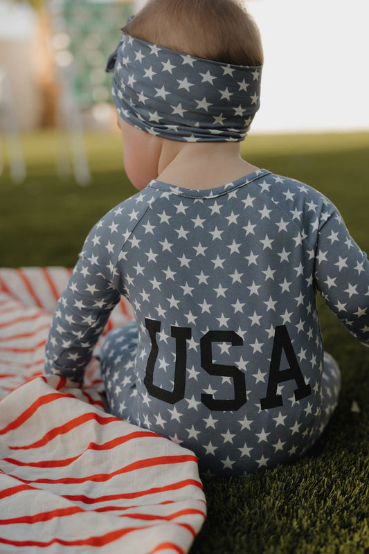 Bamboo Zip Pajamas | Star Spangled