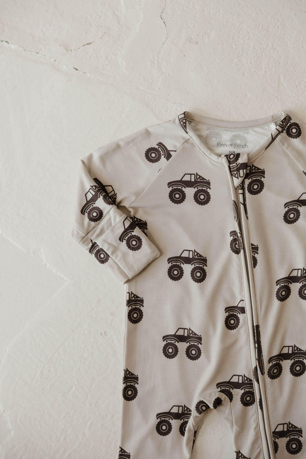 Bamboo Zip Pajamas | Monster Truck